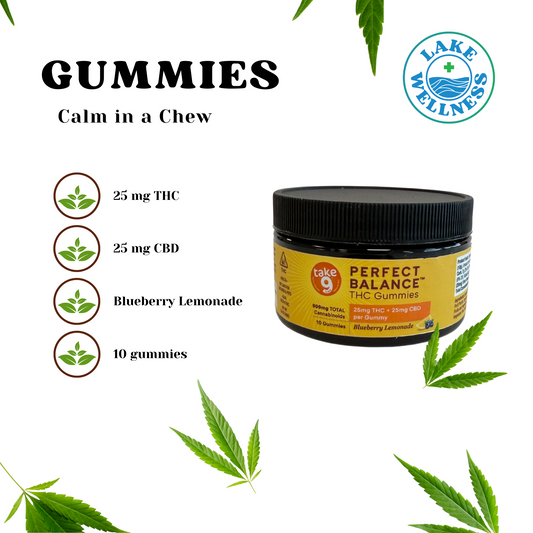 Blueberry Lemonade 500mg (25mg CBD / 25mg THC) - Perfect Balance