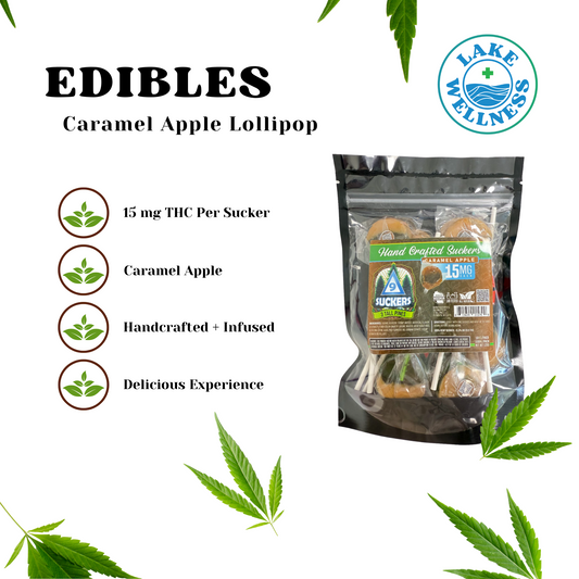 Caramel Apple Sucker (Lollipop) (15mg THC)