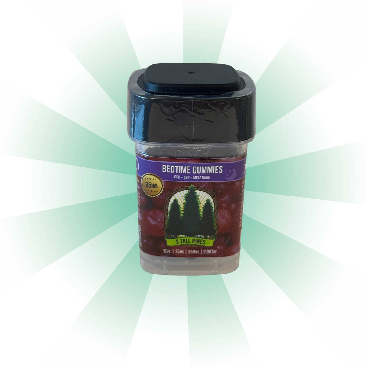 3 Tall Pines: Bedtime - Dark Berry (15mg CBD / 10mg CBN / 4mg Melatonin)