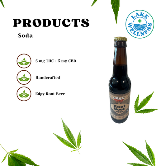 Case Edgy Root Beer Soda THC