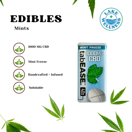 Mint Freeze Water Soluble Tablets 1000mg (40mg CBD)