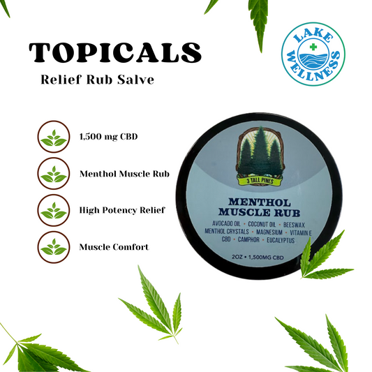 Menthol Muscle Rub Salve (1500mg CBD)